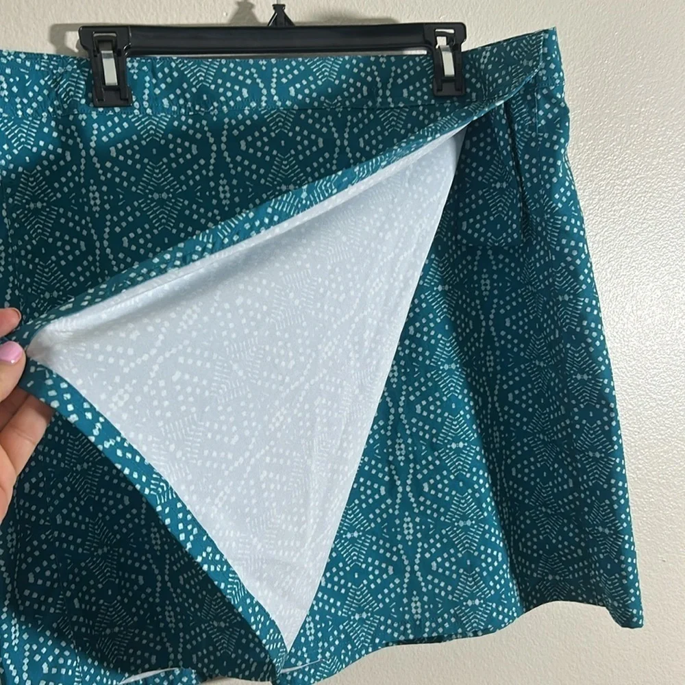Rip Skirt Hawaii Teal Patterned Women's Skirt
